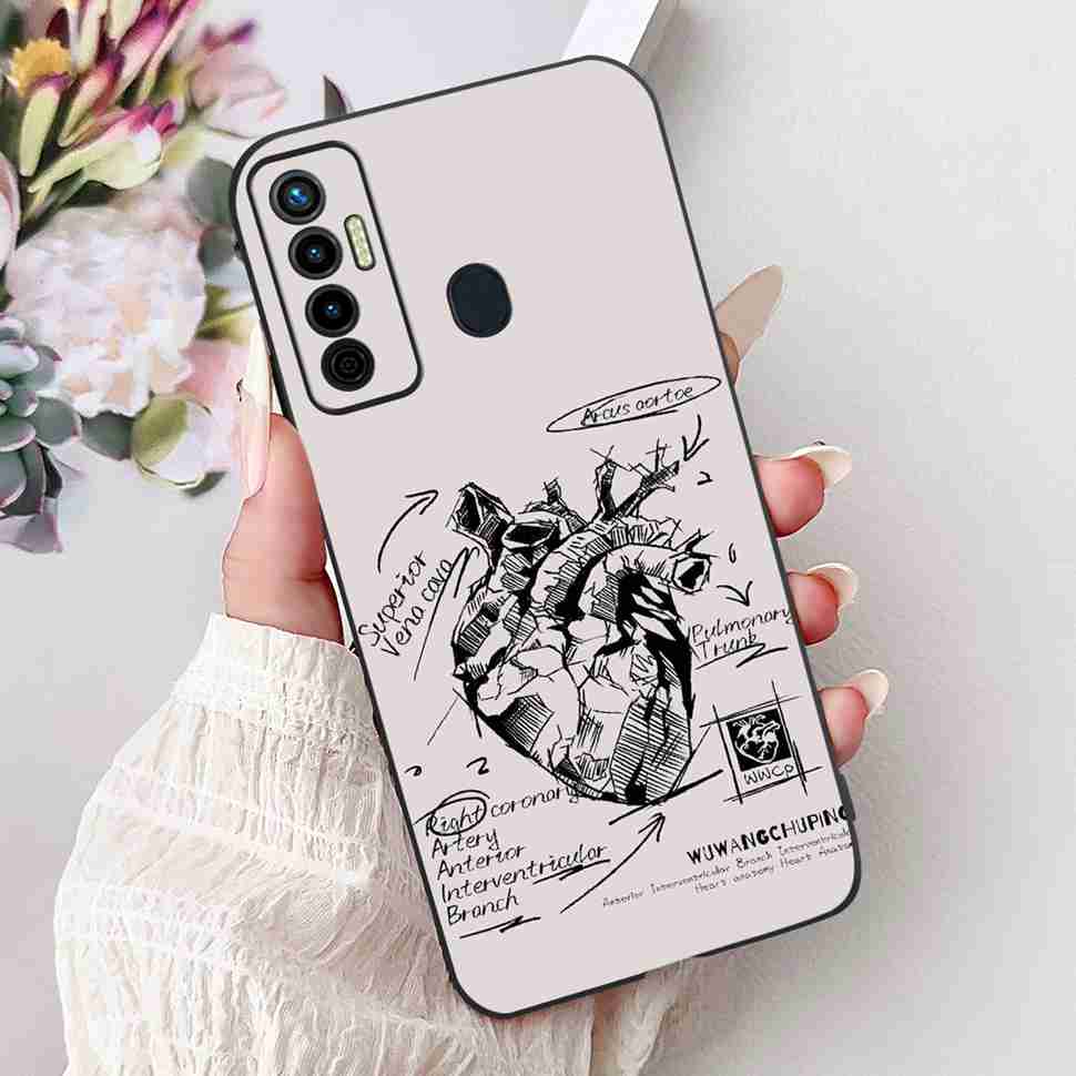 Cute Cat Cover For Tecno Camon 17 Case CG6 CG6j Silicone Soft Protection Shell For Tecno Camon 17 Camon17 Back Cover Casing 6.6"