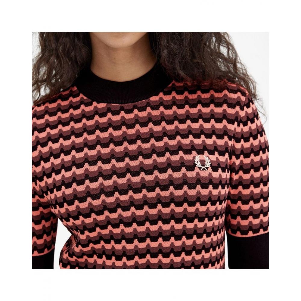 Fred Perry Jacquard Knit Sweater Afpf241k139 Q23