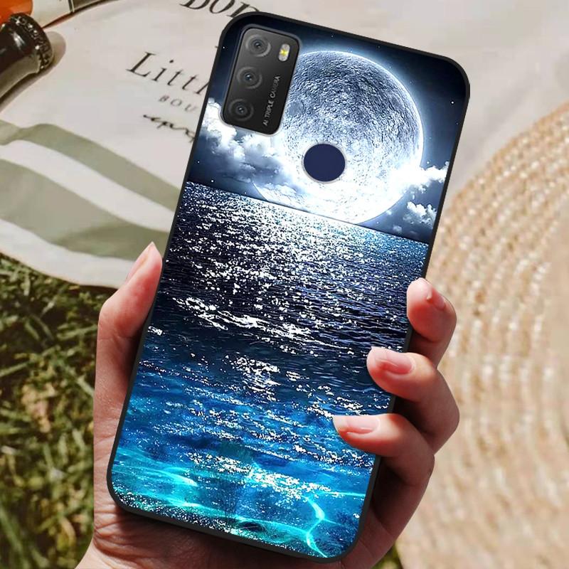 For TCL 20Y 20E 6125F Case Silicone Soft TPU Phone Cover for TCL 20Y 6156D Case Bumper for TCL20Y TCL20E Flower Animals Coques