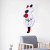 3D Motion for Cat Wall Clock Acrylic Easy to Read for Indoor Hotel Home Cafe Dec