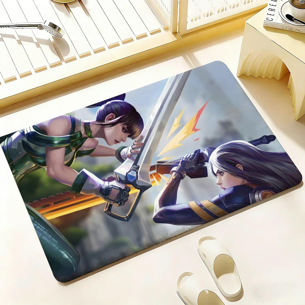 Anime Hot S-Stellar B-Blade Floor Mat Bedroom Living Room Flannel Door Mat Non-Slip Home Decor