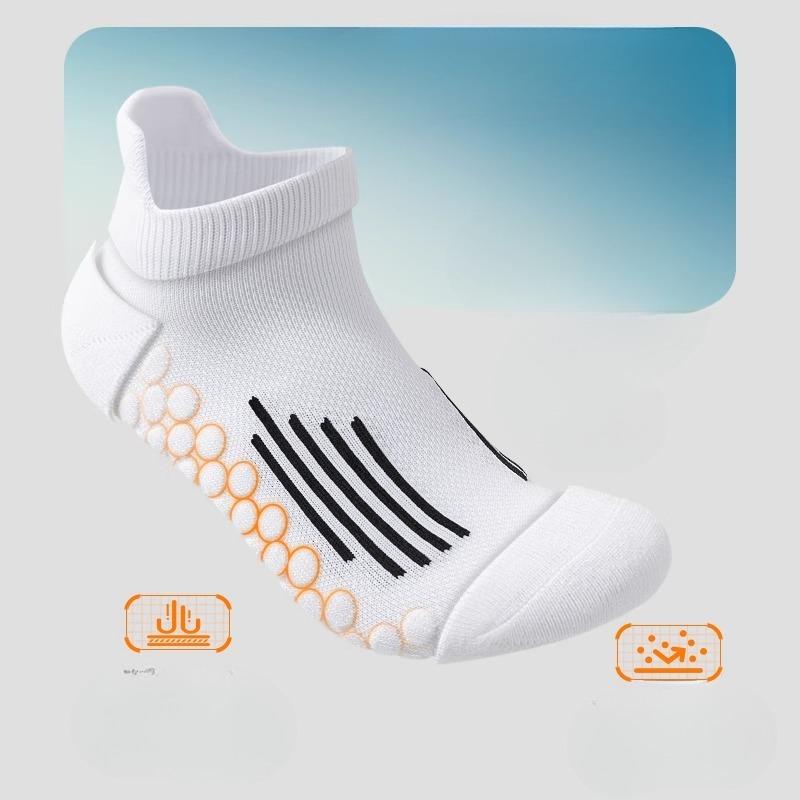 Chaussettes de sport pour hommes printemps et été, absorbant la sueur, anti-odeurs, entraînement pratique en extérieur, chaussettes antidérapantes et de course
