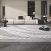 High-End Living Room And Bedroom Large Area Warmth Carpet, Gray Simple Floor Mat, Easy To Clean Home Decoration