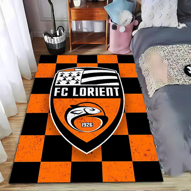 FC Lorient Logo Carpet suitable as a non-slip mat for the living room or bedroom sofa