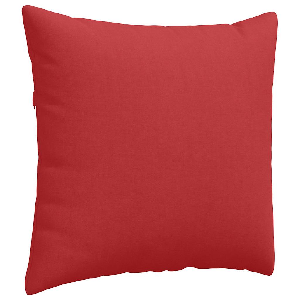 Sofa Cushions 2 Pcs Red 45 X 45 Cm Fabric