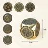 Rotating Six-Faced Chinese Lucky Coin Spinner Fidget Toy Stress Anxiety Relief Sensory Focus Tool For Birthday Christmas Gift