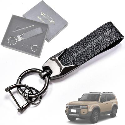 SUVVNE Premium Echtleder Schlüsselanhänger für Land Cruiser 250 LAND CRUISER Autoschlüssel Auto Weich Auto Ruhestand Gedenk Business Japanische Anleitung