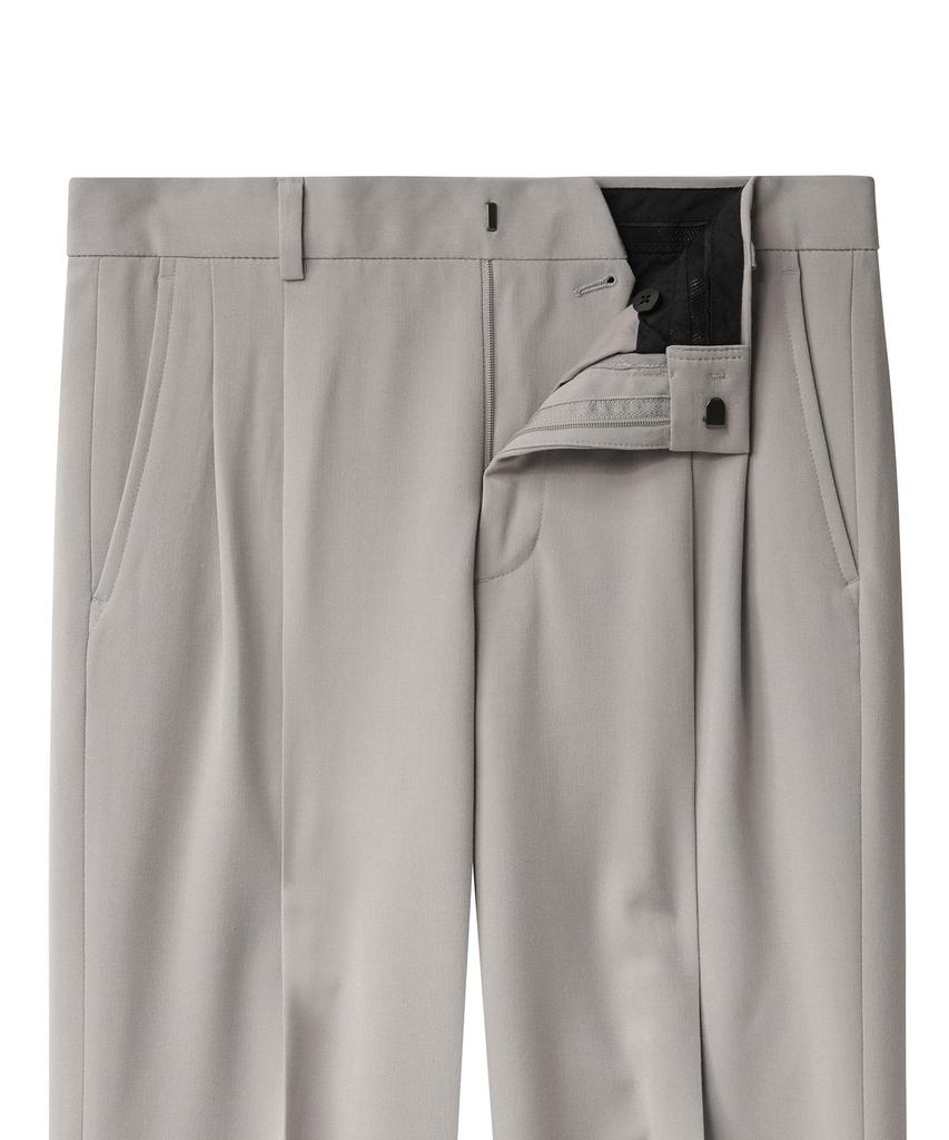 Musinsa Standard Real Wide Belted Slacks [Light Beige]