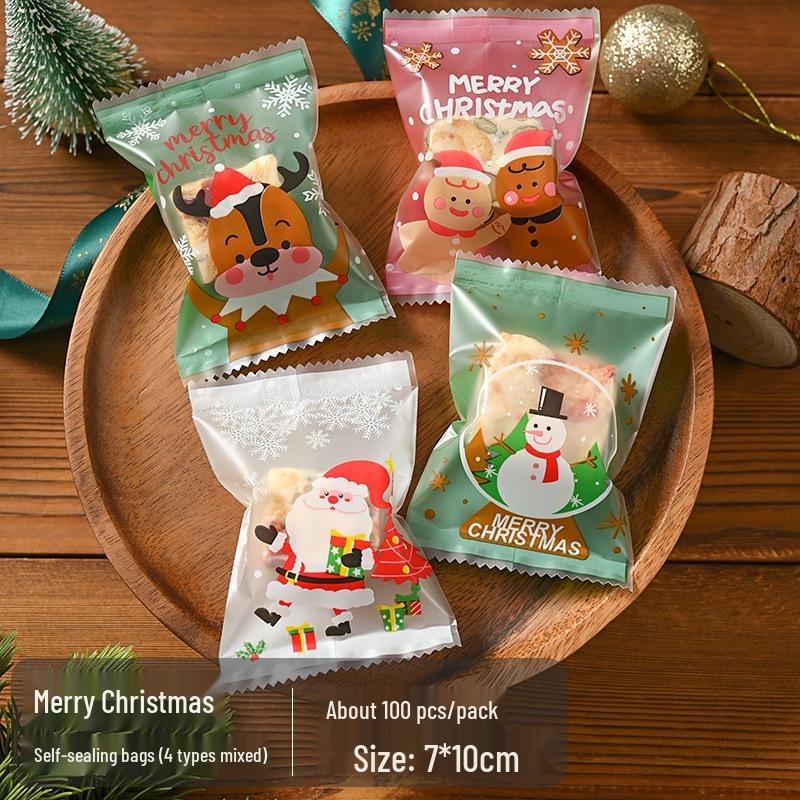 Christmas Gift Bag for Candy and Cookies - Kids' Drawstring Ribbon Bag