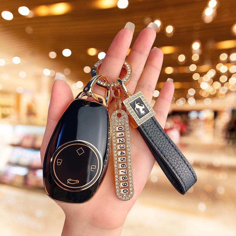 Leapmotor T03 Key Case for 2024 Model: C11, C01, C16, C10, B10 - High-end Car Interior Accessories for Women.