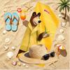 Masha and The Bear Print Beach Towel, Versatile Lightweight Absorbent Beach Towel for Pool Surf Yoga Bathroom, Perfect Birthday Holiday Gift