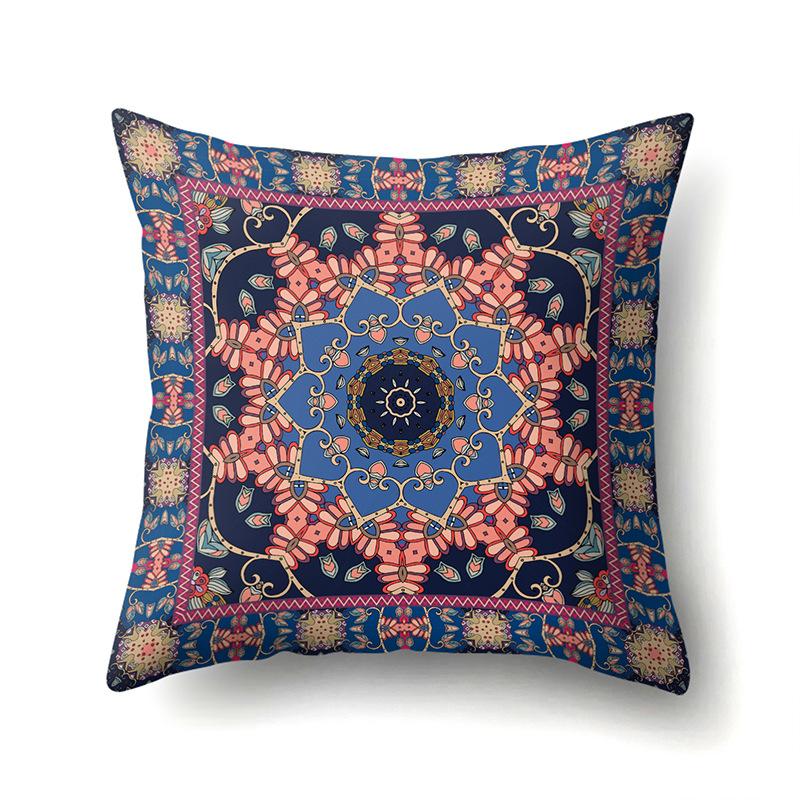 

Geometric Pattern Creative Living Room Sofa Pillow Cover Seat Pillow Cover Single Sided Polyester Pillow Cover Sofa Backrest Cover 45Cm without pillow core
