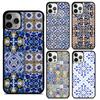 Portuguese Tiles Phone Case Cover For iPhone 17 Air 16 15 14 Plus 12 13 Pro Max Coque Shell Fundas