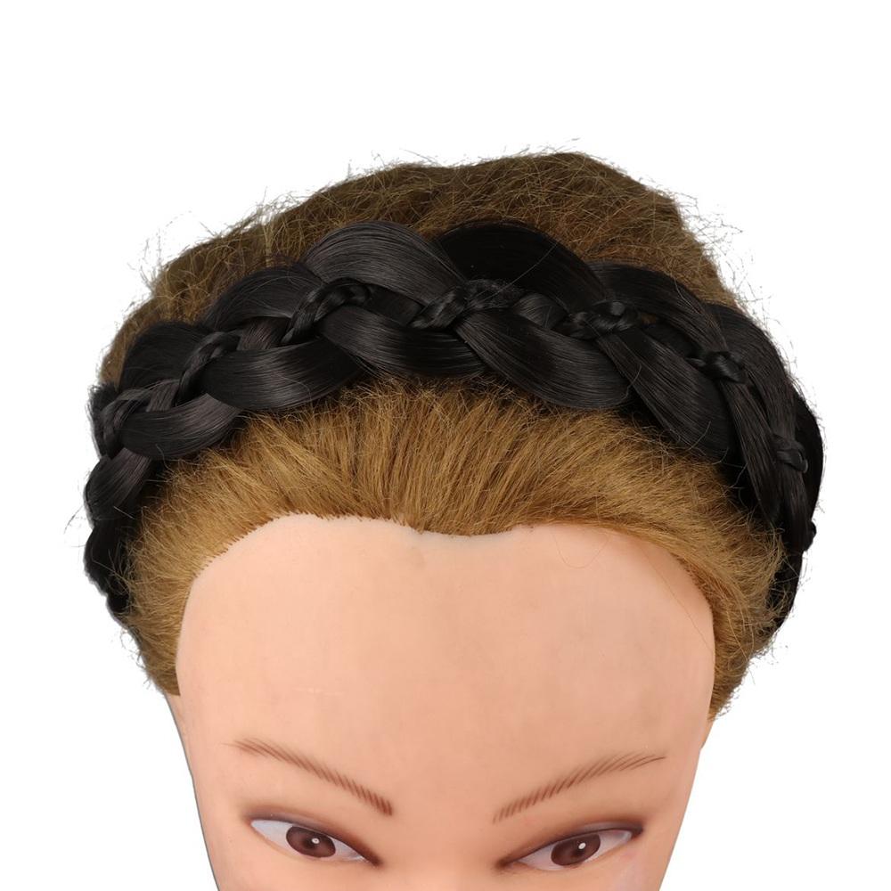 Non-slip Twisted Wig Headband Wide Korean Head Wrap Hair Accessories Women Hair Hoop Daily Casual