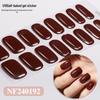 Zhengxiang Japanese Style UV Gel Nail Stickers - Solid Color, Semi-Cured, Popular Light Curing Design