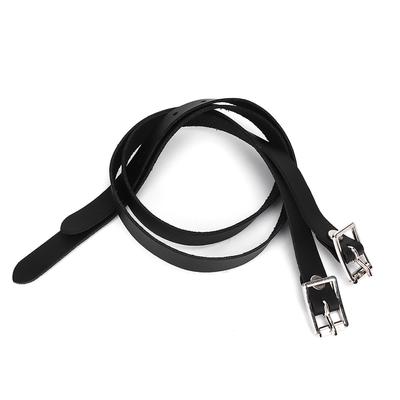 1 Pair Lengthen For Spur Straps Leathers with Stainless Steel Buckle Horse Tool Accessories 50cm