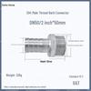 1" Hexagonal Barb Connector, 304 Stainless Steel for Water Pipe Hose, 316 Male Thread Plug