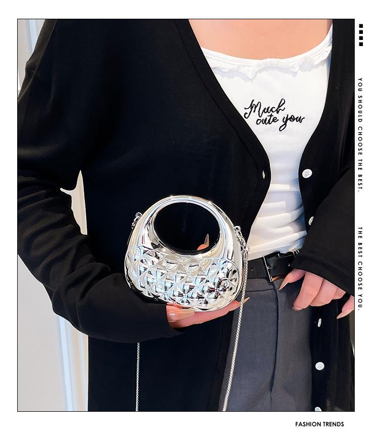 High-End Mini Crescent Acrylic Bag - Niche Fashion Lipstick Coin Purse Crossbody