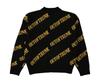 OUT OF TRUNK Oot Logo Knit Sweater (Black)