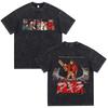 Akira Anime Shotaro Kaneda Praná Černá Grafické Tričko Vintage Y2K Streetwear Tričko