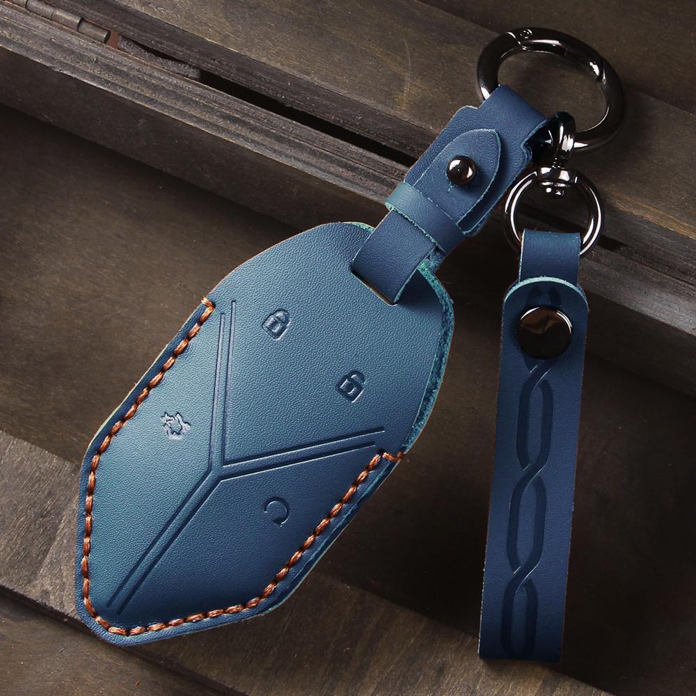 Leder Smart Fernbedienung Schlüsselhülle Abdeckung für BYD Equation Leopard 5 8 3 Halter Schlüsselanhänger