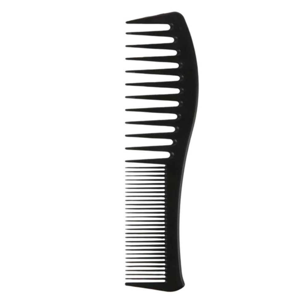

PP Fluffy Hair Comb Double Head Hair Brush Portable Hair Straightener чорний