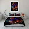 Vibrant Abstract Floral Decor Trio  Kid'S And Adults' Bedroom Decor, Exquisite Three-Piece Bedding Set Gift