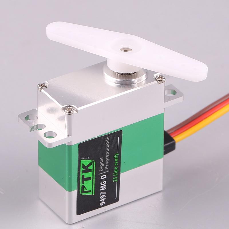 1 Set Ptk 9497 Mg-D Micro Digital Servo Servos Metal Steering Gear Coreless Motor Rc Cars Airplane Fixed Wing Helicopter Parts