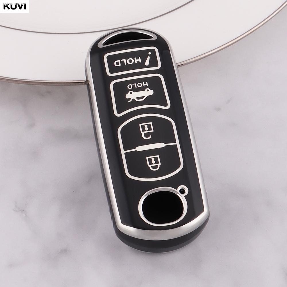 

4 Button Tpu Style Car Remote Key Case Cover Shell Fob For Mazda 2 3 5 6 Cx-3 Cx-5 Cx-7 Cx-9 Atenz Speed Miata Mx5 Axela Cx4