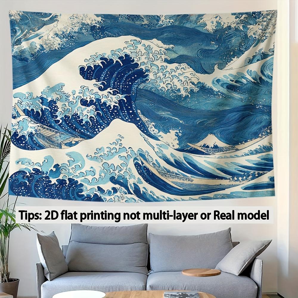 Jmg Household Supplies Unisex The Great Wave Off Kanagawa Ukiyo-E Tapestry Japanese Art Hokusai Ocean Wave Wall Hanging Vintage Aesthetic Dorm Room Decor