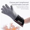 1/2Pcs Silicone Microwave Gloves Oven Mitts Heat Resistant BBQ Gloves With Cotton Lining Anti-Scalding Baking Gloves For Kitchen