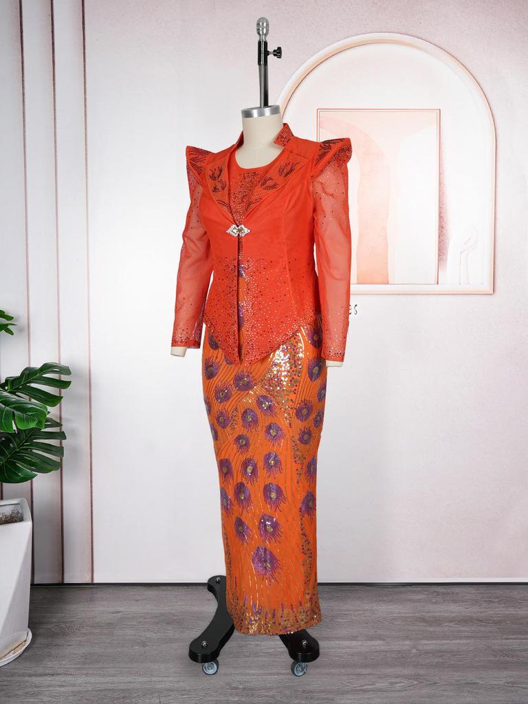 African Print Vest Dress: Women's Fashion Commuting Hip-Hugging Skirt, European and American Style.