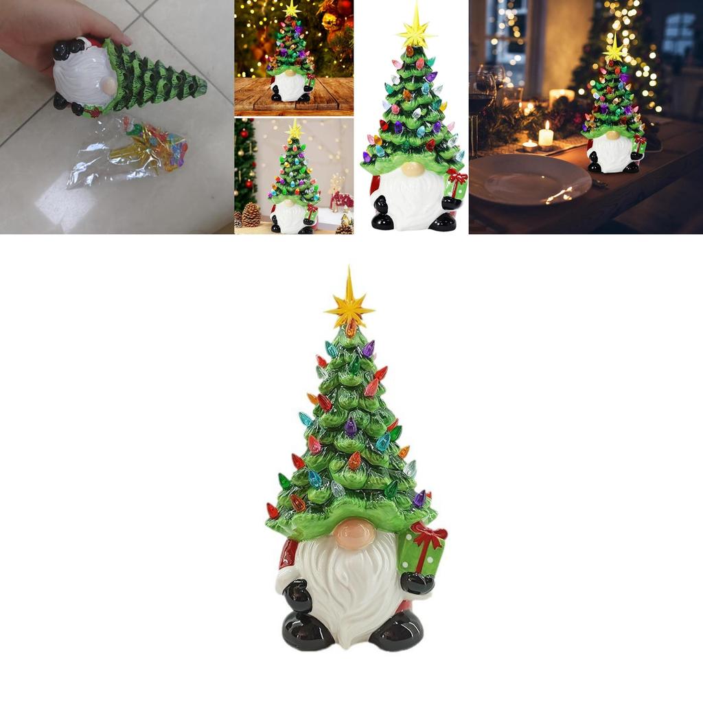 Christmas Gnomes Decorations With Led Lighting For Holiday Home Decor