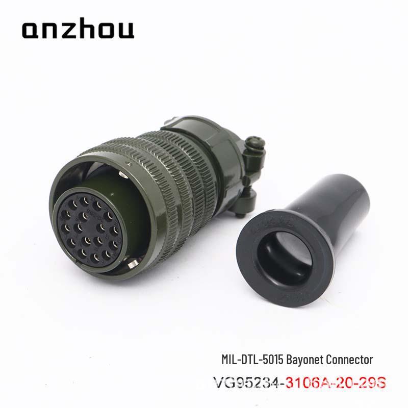 17-Pin Bayonet Aviation Plug VG95234-20-29S US Military Standard Connector CA06COME-20-29P
