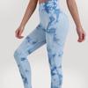 Seamless Tie Dye Sports Tight Fitness Yoga Leggings Pants Women Slim Fit High Waist Legging Trousers Women Fashion Push Up Running Yoga Legging 25600