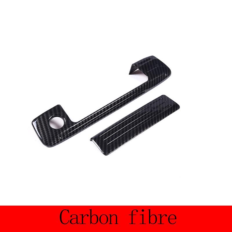 

For Ford Maverick 2026 ABS Carbon fiber/matte black/bright Silver Car Rear Door Handle Decorative Frame Sticker Car Accessories