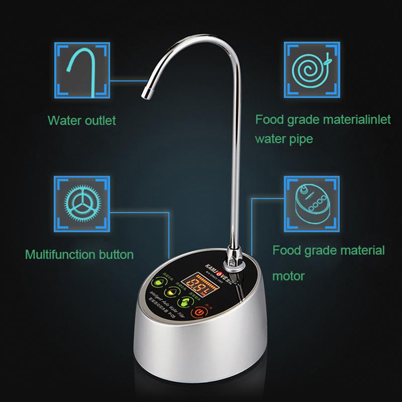 12V stationär vattendispenser elektrisk dricksvattenpump hem intelligent flaskvattenpump roterbar elektrisk vattenpresspump