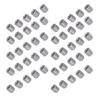 50Pcs Coupling Nut Round M4 Stainless Steel Rod Connector Nut Female Thread Fastener