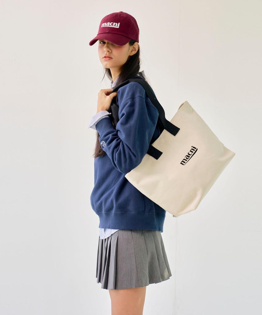 Macni Canvas Tote Bag_Ivory