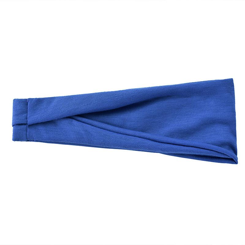 2024 New Women Solid Color Elastic Hair Bands Yoga Headband For Women Twist Cotton Wide Turban Knotted Headwrap Hair Accessories