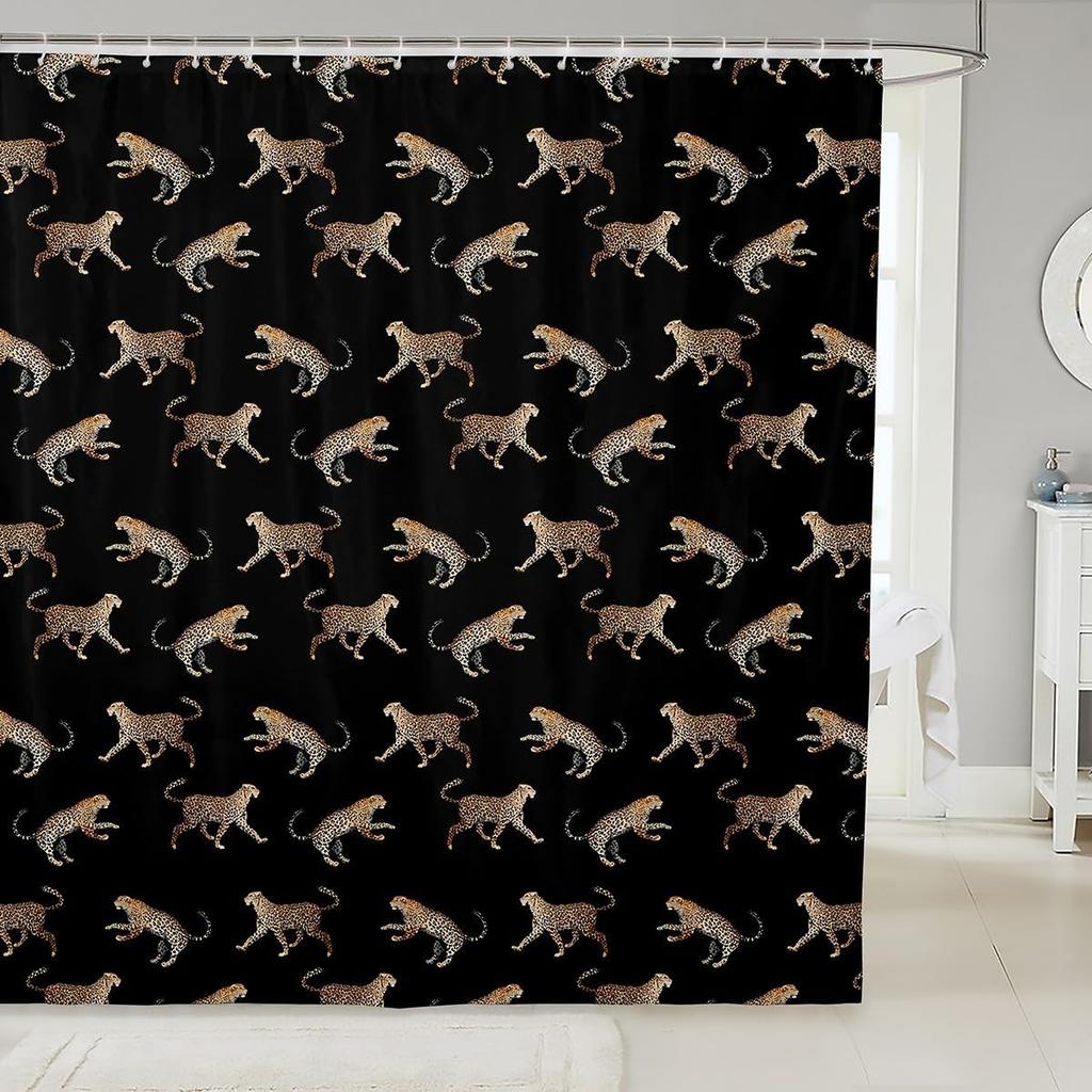 Sausage Dog Shower Curtain for Bathroom Decor Dachshund Bath Curtain Puppy Dog Bathroom Accessories Cute Pet Waterproof