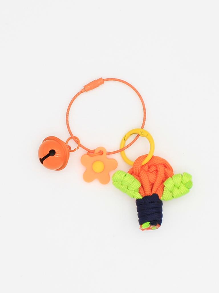 Cute and Childlike Hand-woven Carrot Flower Keychain Mobile Phone Pendant Bag Jewelry