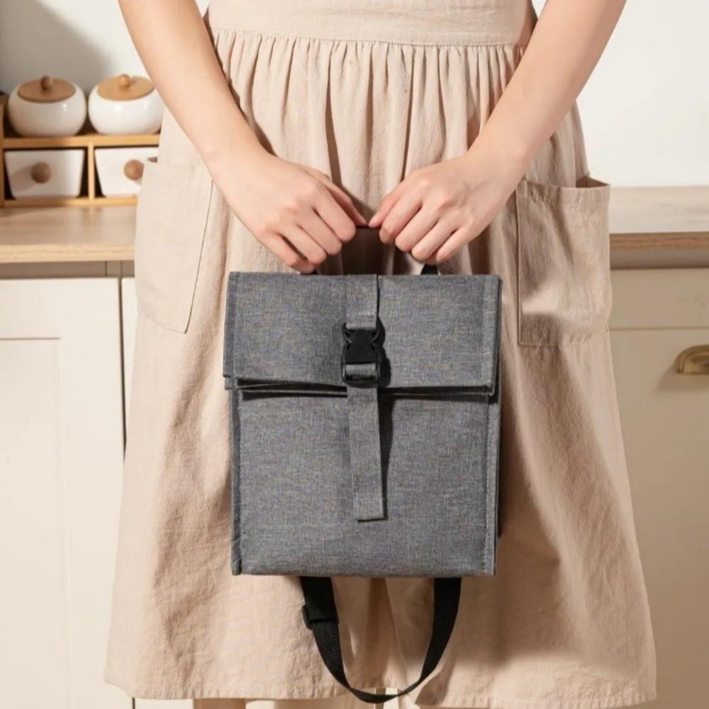 Large Capacity Insulated Lunch Bag Waterproof Picnic Pack Minimalist Thermal Bag  Travel
