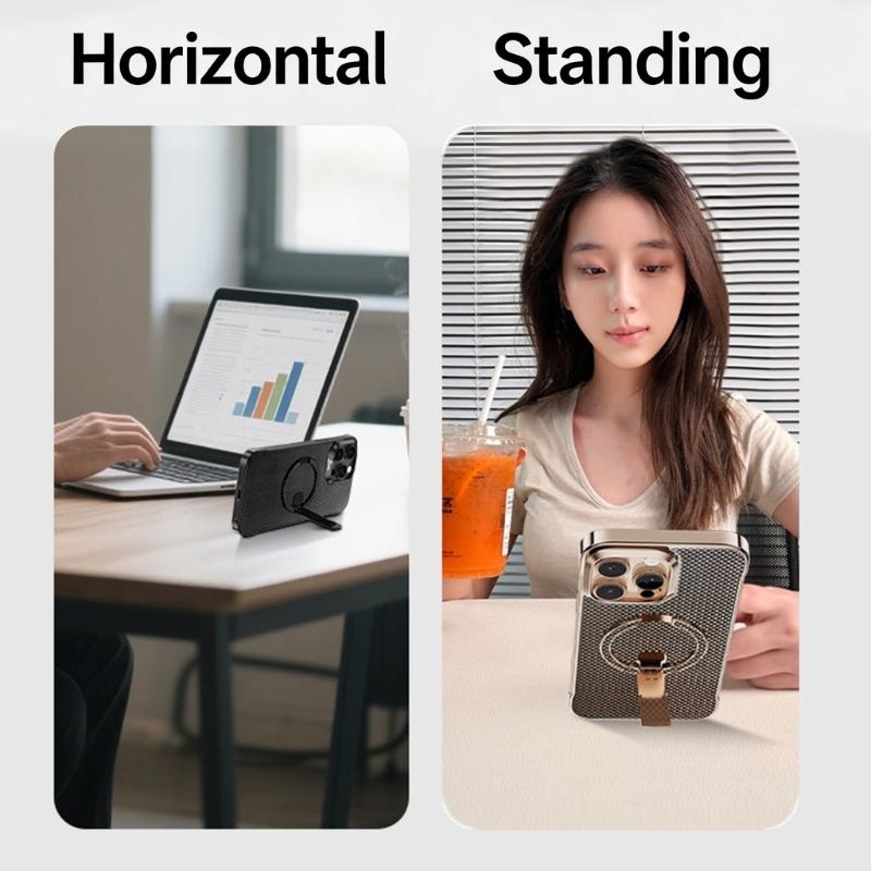 360°Rotation Phone Stand Double-Sided Magnetic Phone Holder For Secure Handling And Travel Convenience