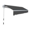 Articulated Arm Awning Manual Operation 300 Cm Anthracite
