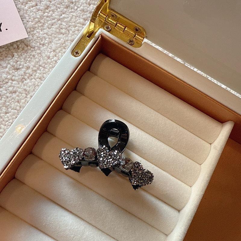 

Элегантная заколка-краб для волос в форме сердца со стразами для женщин - заколка для волос в стиле принцессы