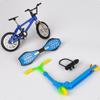 4 Pieces Tiny Digit Toy Set Miniature Mini Alloy Cycle Display Blue Dhh5