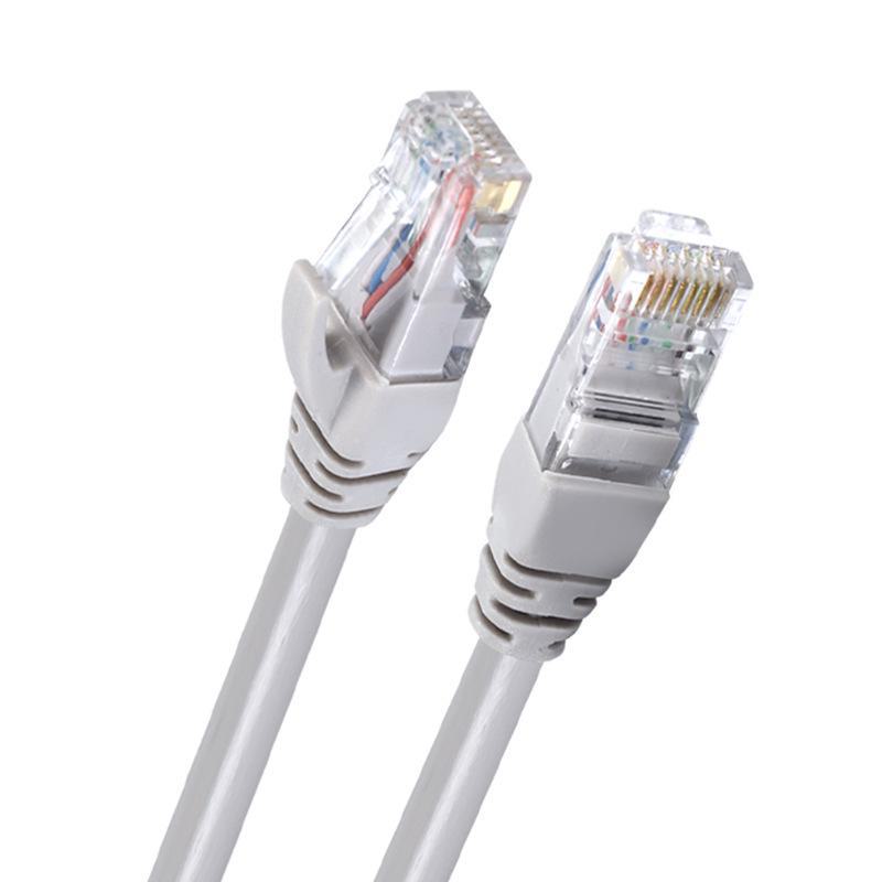 1-meter Cat 6 Gigabit Ethernet-kabel med krystallhode, 8-kjerners tvunnet par nettverksjumper.