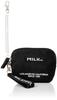 Milkfed Embroidered Bar Pass Holder Black 103213054012, Women's,
