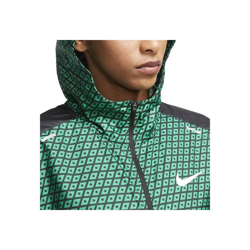Nike Runner Team Kenya Shield Fashion Comfortable Versatile Hooded Jacket Women Jackets Green CV0396-673